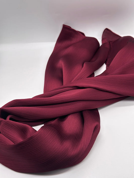 Cherry - Crinkle Satin Hijab