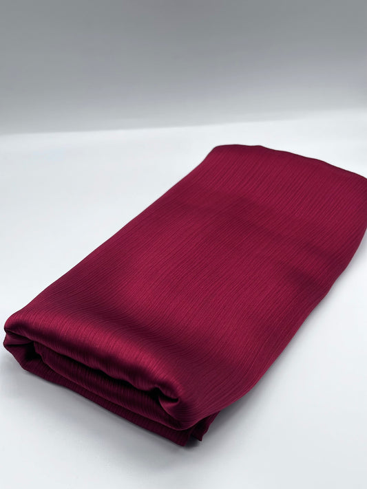 Bordeaux - Crinkle Satin Hijab