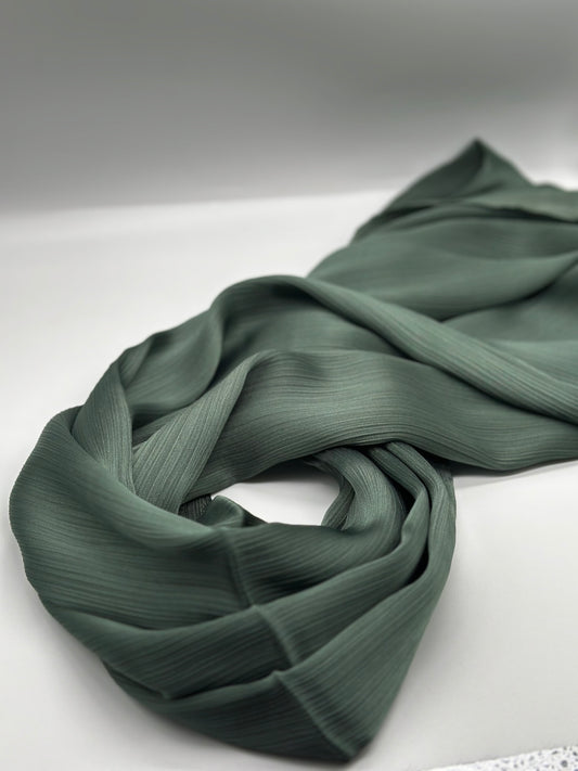 Sage Green - Crinkle Satin Hijab