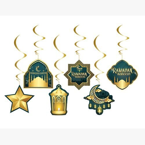 6 Pcs Pendant Ornament Ramadan Kareem