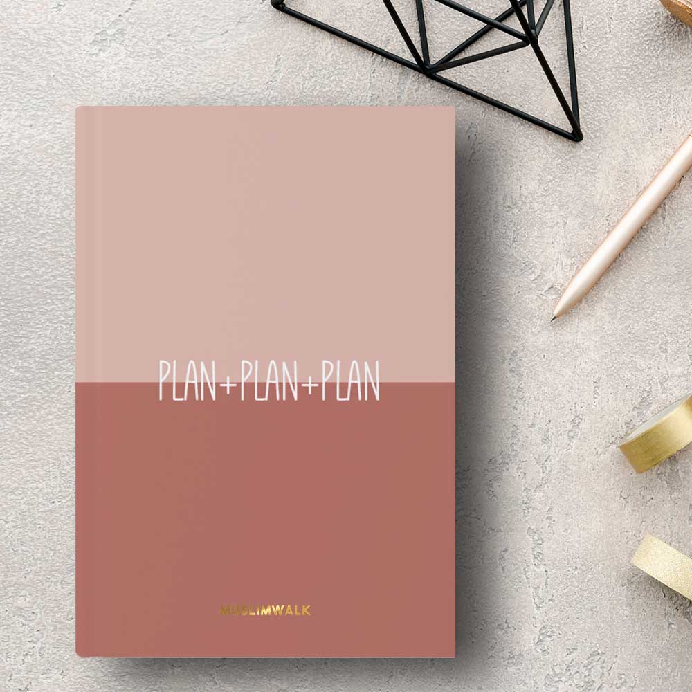 Plan + Plan + Plan - Pembe Bullet Journal